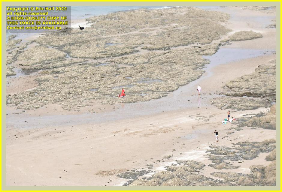 people on beach rue du nord Granville France Eric Hall photo July 2022