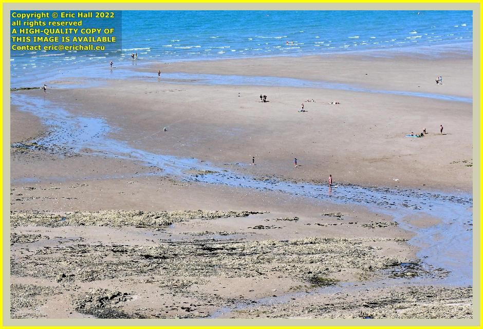people on beach rue du nord Granville Manche Normandy France Eric Hall photo July 2022