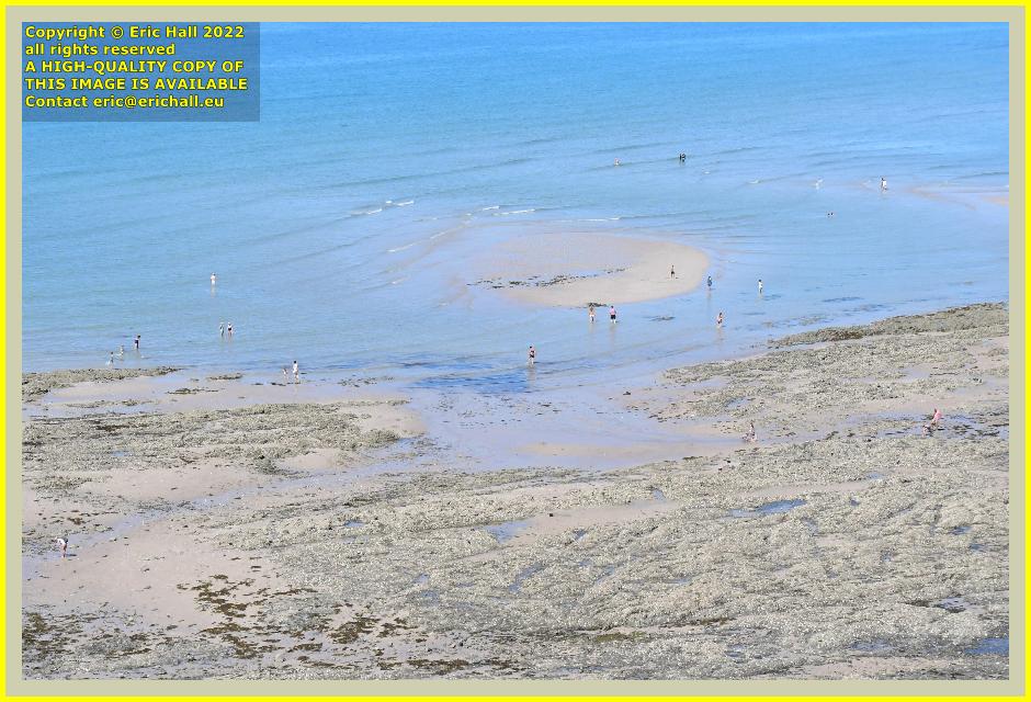 people on beach rue du nord Granville manche normandy France Eric Hall photo 1st august 2022