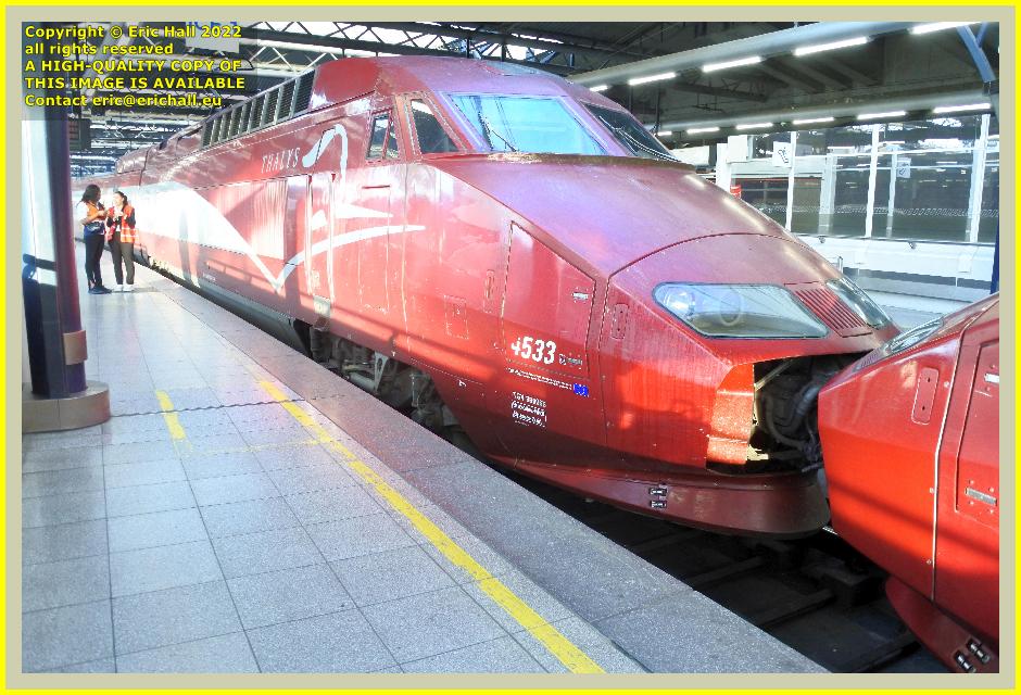 TGV Réseau 38000 tri-volt 4533 PBA gare du midi brussels Belgium Eric Hall photo 1st august 2022