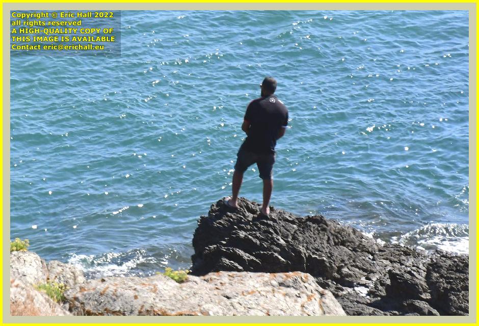 fisherman pointe du roc Granville Manche Normandy France Eric Hall photo 8th august 2022