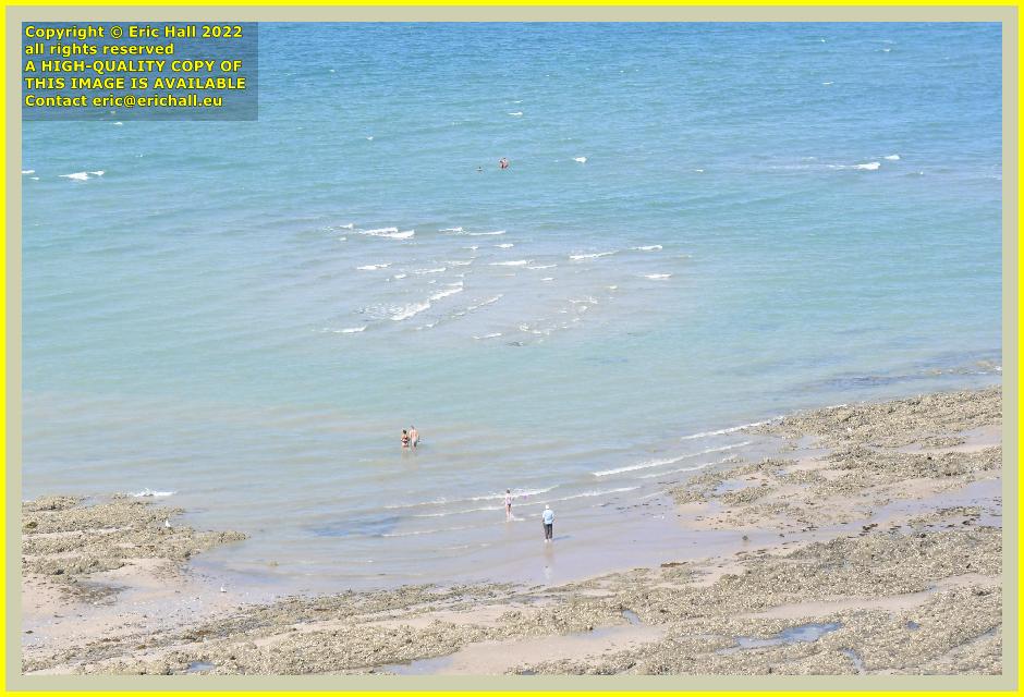 people on beach rue du nord Granville Manche Normandy France Eric Hall photo 8th august 2022