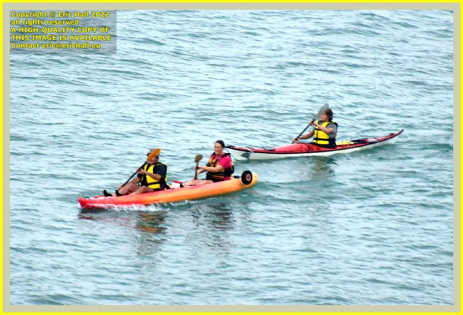 kayakers baie de Granville Manche Normandy France Eric Hall photo 8th august 2022
