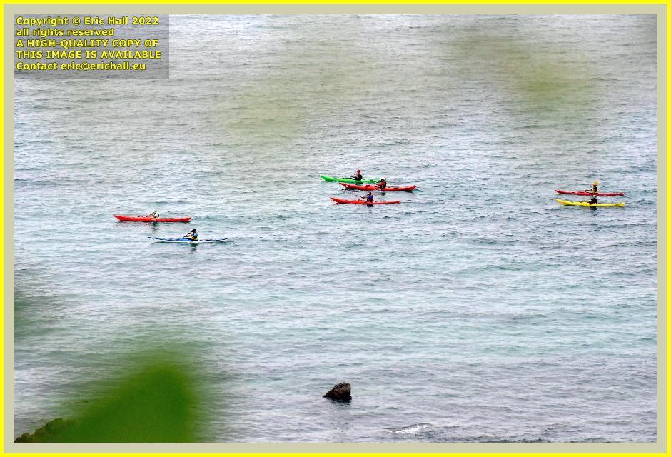 kayakers baie de Granville Manche Normandy France Eric Hall photo 8th august 2022