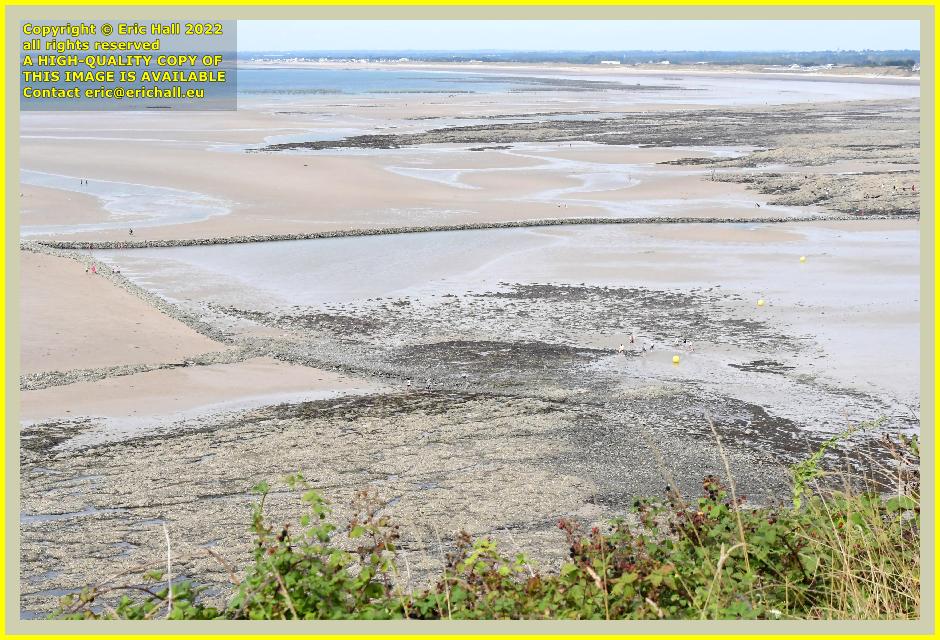 medieval fish trap plat gousset Granville Manche Normandy France Eric Hall photo 28th august 2022
