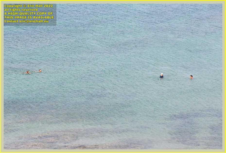 people swimming beach rue du nord Granville Manche Normandy France Eric Hall photo 3rd September 2022