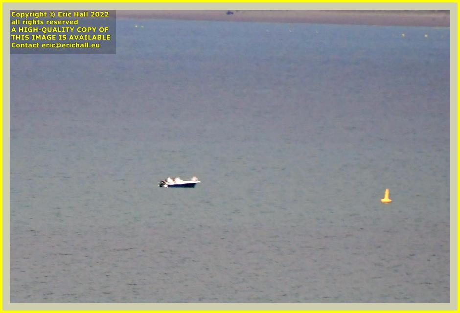 speedboat buoy baie de Granville Manche Normandy France Eric Hall photo 4th September 2022