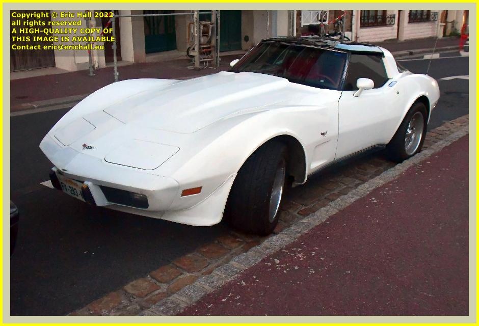 old cars chevrolet covette stingray rue des juifs Granville Manche Normandy France Eric Hall photo 10th September 2022