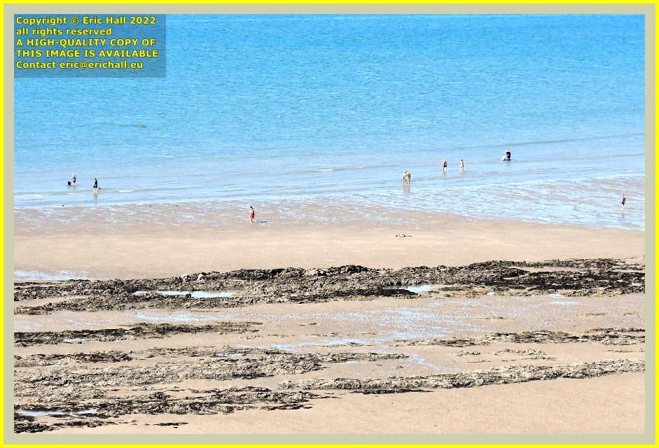 people on beach rue du nord Granville Manche Normandy France Eric Hall photo September 2022
