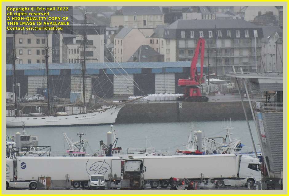 freight on quayside port de Granville harbour Manche Normandy France Eric Hall photo September 2022