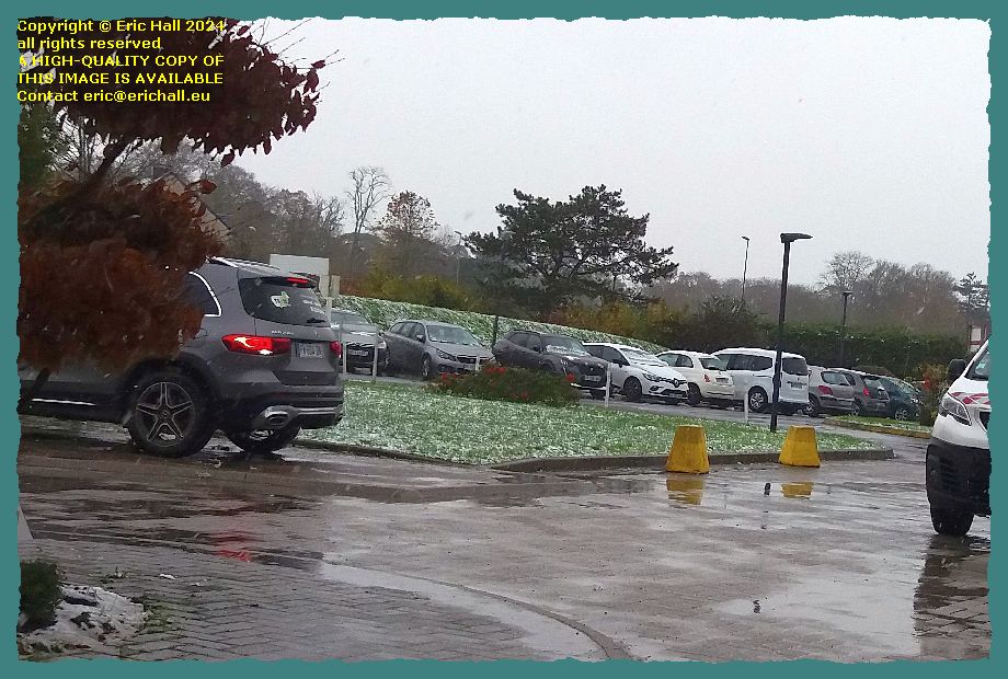 snow hospital granville Manche Normandy France Eric Hall photo 21st November 2024