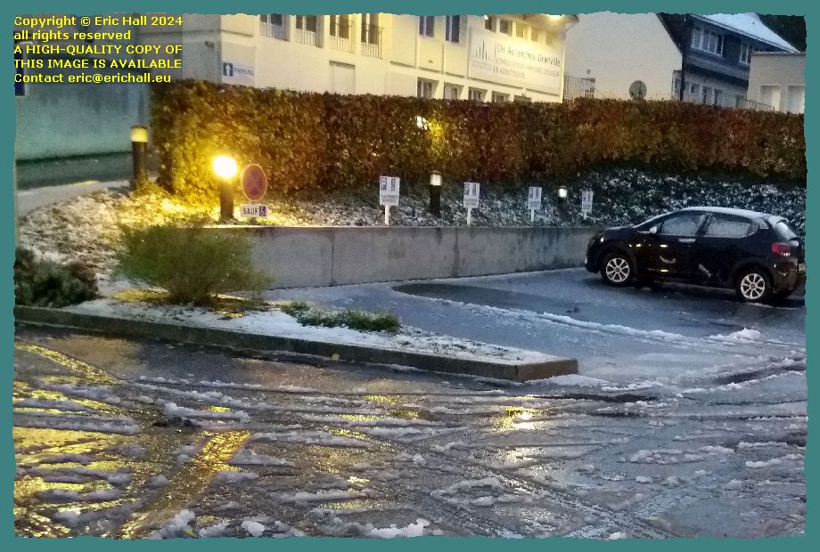 snow hospital avranches Manche Normandy France Eric Hall photo 21st November 2024