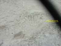 Southern Wyoming signatures on Register Cliff on the Oregon and California Trail