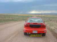 Southern Wyoming - Fort Laramie road looking west to the Laramie mountains