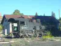 restored Steam train Cumbres and Toltec Railway Chama New Mexico
