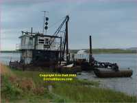 old dredger on the Atlantic intracoastal waterway