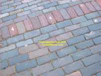 Wilmington North Carolina Block paving with makers' names