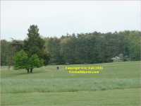 First Battle of Manassas Bull Run - Confederate lines view from Rickett's battery