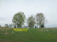 First Battle of Manassas Bull Run view of Union lines and Visitor Centre from Confederate lines