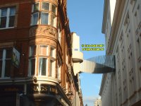 intersting passageway Floral Street near Convent Garden London England January 2007 copyright free photo royalty free photo