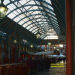 inside the Covent Garden Market Hall victorian steel glass roof London England January 2007 copyright free photo royalty free photo